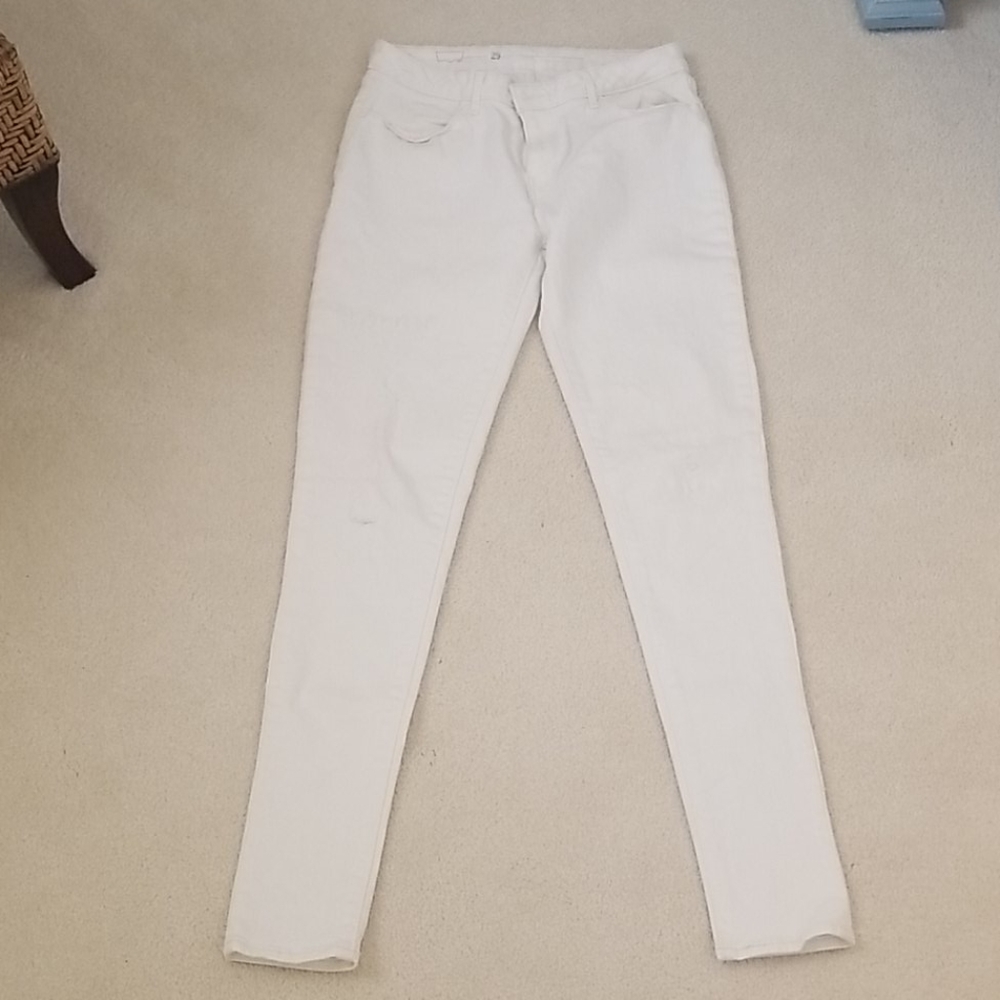 Levi's white jeans